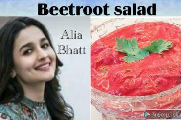 Alia Bhatt inspired BEETROOT Salad Recipe Ideal for weightloss/ Healthy Lunch ideas for vegetarians