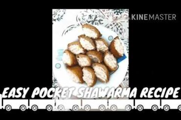 EASY POCKET SHAWARMA RECIPE|HEALTHY SNACK IN BROWN BREAD