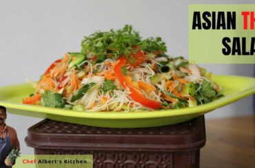 Asian Rice noodle Salad (Thai) | Healthy, simple and tasty | Chef Albert's kitchen
