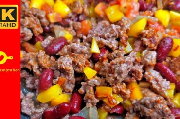 Healthy Recipe: Ground Beef with Red Kidney Beans and Vegetables