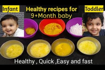 Healthy Food recipes for infant and toddler