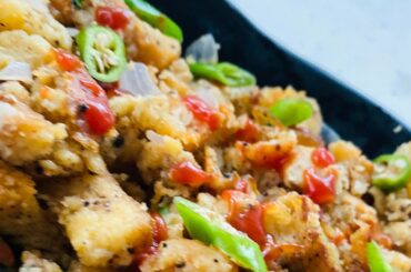 Quick& healthy egg bread scramble !