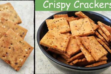 Healthy snack recipe for weight loss | Crispy crackers | Healthy gluten-free snack recipe