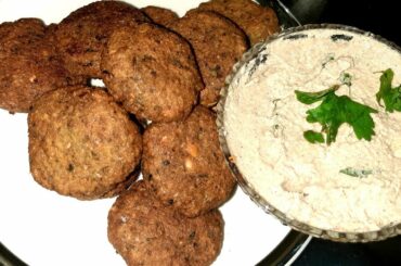 Falafel | Hummus| kondai kadalai recipe in tamil | Healthy evening snack recipe | Arabian snack