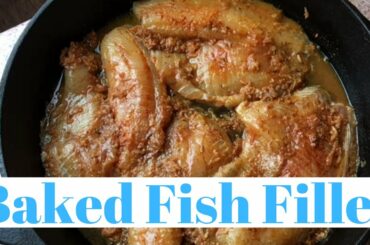 Baked Fillet Fish | Healthy Dinner With Sweet Potatoes | Easy Fish Fillet Recipe