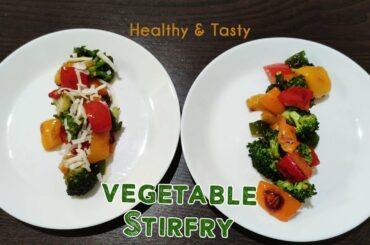 Quick & Healthy Vegetable Stir Fry | Healthy Snack Recipes | VRK diet Recipe | Healthy Kids snacks