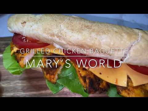 SIMPLE HEALTHY GRILLED CHICKEN BAGUETTE SANDWICH | MARY’S WORLD SIMPLE HEALTHY GRILLED CHICKEN BAGUETTE SANDWICH | MARY’S WORLD