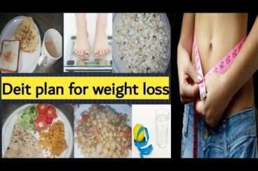 My Routine for weight loss |1st day |healthy recipe |1300 calories deit plan |simpletips by Nida