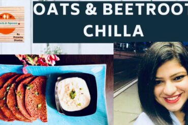 Oats & Beetroot Chilla | Healthy Breakfast | Easy Breakfast Recipe | Keep Cooking | Pinch & Spoon.