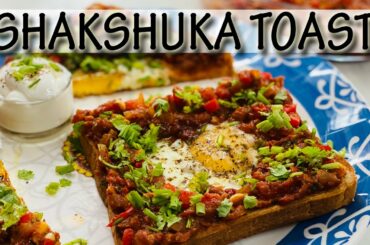 Shakshuka Toast | Toast with Poached Egg | Best & Healthy Breakfast Recipe | Happy Tummy with Jazz