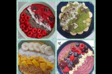 Thick Ice Smoothie Bowls - 4 Easy & Healthy Recipes