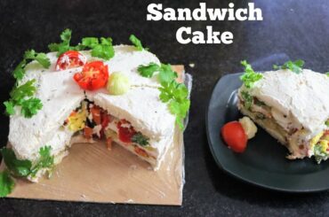 12 Bread slices one Sandwich/Healthy Family Sandwich recipe/ Sandwich cake/Sumi's Cooking Diary