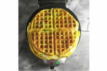 heart-healthy breakfast: the egg waffle sandwich