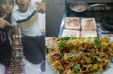 Food Fitness and fun with kids ||Healthy Sandwiches & Authentic Qubooli Biryani Recipes