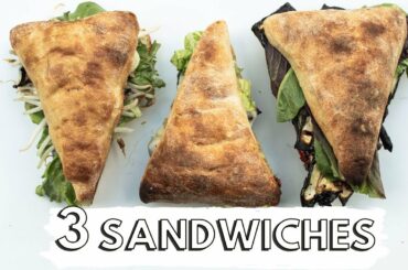 3 Vegetarian/Vegan Sandwich Recipes | Easy and Healthy Meal | Veggie Barbecue Ideas