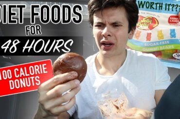 I Only Ate Low Calorie Weight Loss Foods For 48 HOURS | Healthy Junk Food + ICE BATH