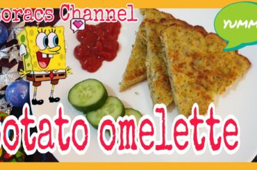 POTATO OMELETTE RECIPE/EASY BREAKFAST RECIPE/EASY SNACKS RECIPE/SIMPLE HEALTHY BREAKFAST