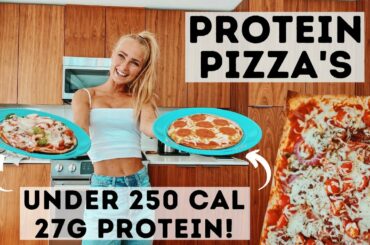 HIGH PROTEIN LOW CALORIE PIZZA FOR ABS AND WEIGHT LOSS! Healthy junk food recipes. Macro friendly