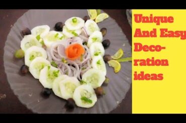 Unique Idea for salad decoration/easy and quicksalad decoration//vegetable salad/Sharqa Cooking food