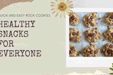 Quick and Easy Rock Cookies | Healthy Snack Recipe | Eggless | Gluten Free | Shweta Angne | Ep -14