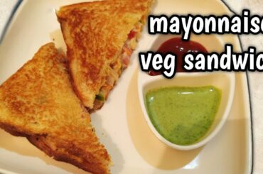 VEG MAYONNAISE SANDWICH IN TAMIL (ENG SUB)/Mayonnaise veg sandwich recipe/Mayo Sandwich Recipe