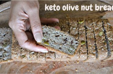 Keto Olive Nut bread | Gluten free nut bread | Diabetic friendly bread