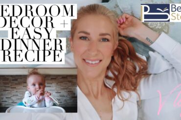 Day in the life with a newborn ft Bed Story | bedroom decor, baby food, simple healthy dinner recipe