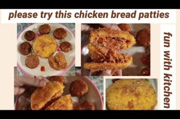 Chicken Bread Patties 2 Ways Recipe by  fun with kitchen #Recipes #yummy #NoOven #healthy #urduhindi