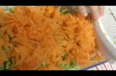 Zucchini and Carrot Fritter Recipe (Healthy Snack for family)