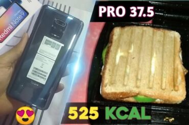 Grilled Cheese Sandwich with Chicken | Redmi Note 9 Pro Max unboxing | Healthy & tasty diet | Hindi