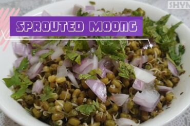 Sprouted Moong (Green Gram) ~ A Healthy Breakfast or Snack Recipe