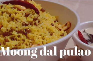 Khila Khila Moong Dal Pulao/INSTANT GREEN MOONG DAL HEALTH PAULAO/Healthy lunch Recipe