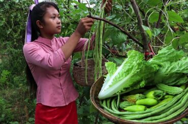 Healthy food yummy from Mixed vegetables By cultivation with Fish paste recipe for Food ideas