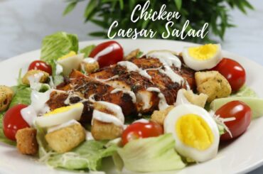 Caesar Salad Recipe| Homemade Caesar Salad|Healthy chicken caesar salad |How to make Caesar Salad