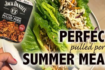 Perfect Summer End Pulled Pork Wrap / Tacos | Quick Healthy Meals | MUKBANG | missmyluck91