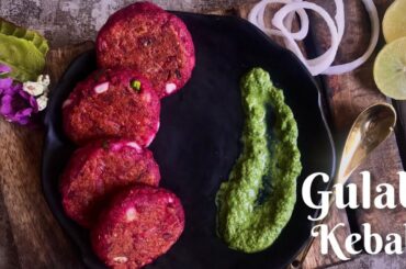 Gulabi Kebab | beetroot & cottage cheese kebab | high protein & low calorie meal