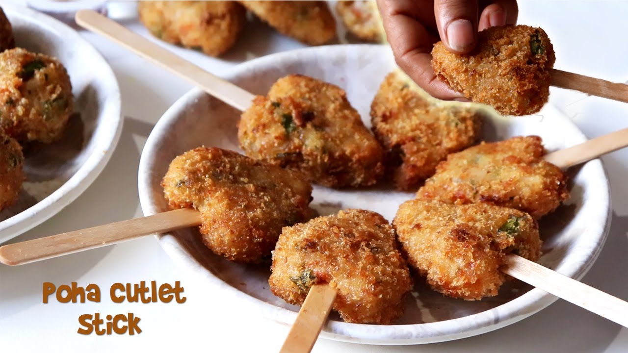 morning breakfast recipes | poha cutlet stick recipe | healthy breakfast recipes morning breakfast recipes | poha cutlet stick recipe | healthy breakfast recipes