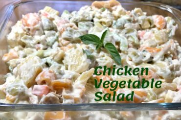 Chicken Vegetable Salad Original Recipe | Easy Healthy Chicken Salad Recipe | Trendzzz Today