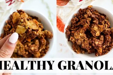 PUMPKIN SPICE GRANOLA: healthy pumpkin recipes