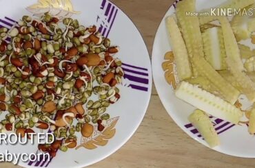 Chana salad |Baby corn salad| sprouted dal salad recipe|Healthy weight loss recipe |keshvisuman