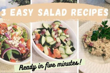 3 EASY Healthy Salad Recipes // CLEO HEALTHY LIVING