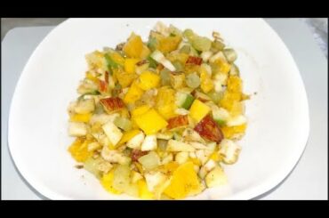 Fruit Chaat Recipe | Healthy Fruit Salad | Quick and Easy Recipe by Hyderabadi Zaiqa