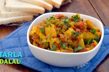 Bread poha recipe by Tarla Dalal