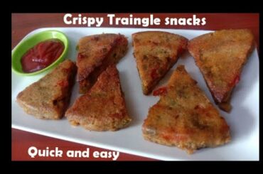 Healthy Breakfast recipe | Crispy Vegitable triangles | Veg Nasta Recipe | Easy Snack recipe