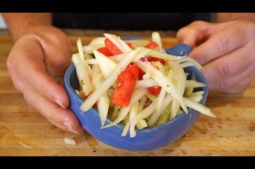 Green Papaya Salad - papaya chow - healthy recipe channel