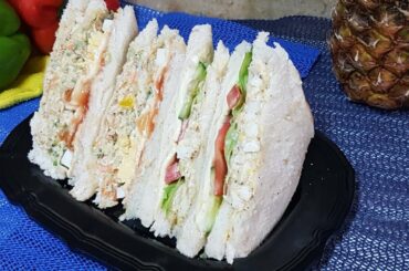 Three Different Ways Healthy Club Sandwich Recipe By Leela's Kitchen
