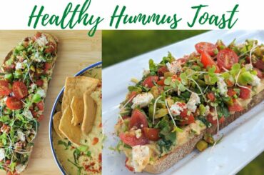 Hummus Toast | How to Make Hummus Toast | Healthy Breakfast Toast Recipe