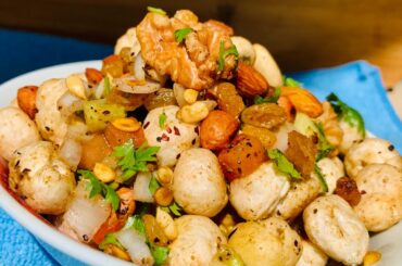 #FOXNUTSCRUNCHYSALAD #MAKHANANUTTYSALAD FOX NUTS/MAKHANA CRUNCHY || HEALTHY SALAD |diet Nutty salad