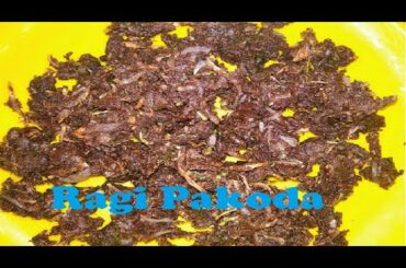 Ragi Pakoda/simple snack recipe/Finger millet pakoda/Healthy Tea time snack recipe