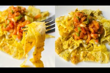 Egg noddles | Low carb breakfast | Healthy breakfast | Egg recipes | Easy weight loss ideas